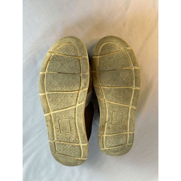 Women's Ariat Brown Leather Slip On Casual Comfort Shoes, Size 9B Silver Trim - Picture 4 of 8